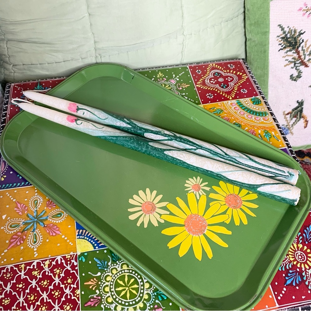 Floral Taper Candles